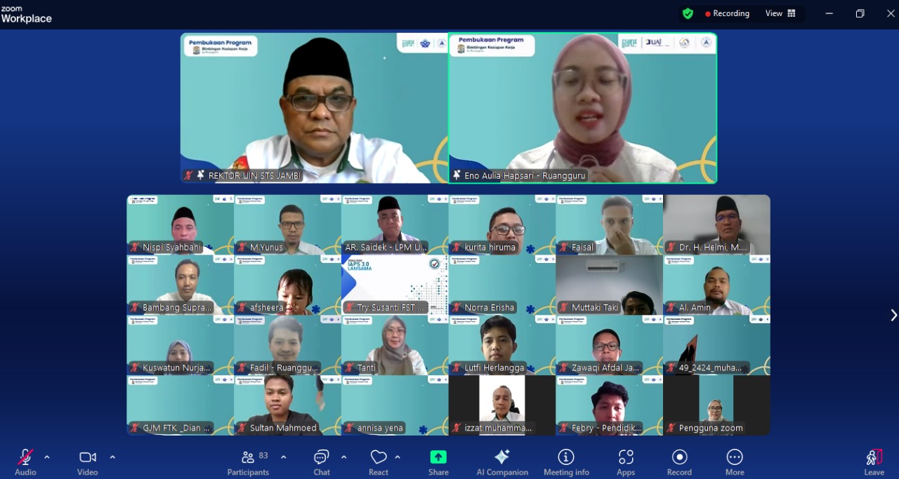 LPM UIN Jambi Adakan Onboarding Peserta Program Bimbingan Kesiapan kerja bersama Ruang Guru