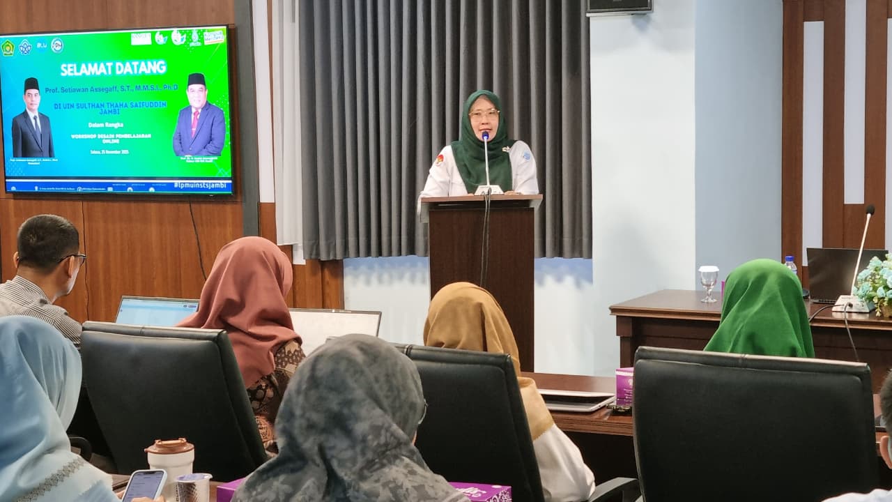 LPM UIN Jambi Gelar Workshop Desain Pembelajaran Online: Dosen Diminta Tak Hanya Adaptif, Tapi Antisipatif di Era AI