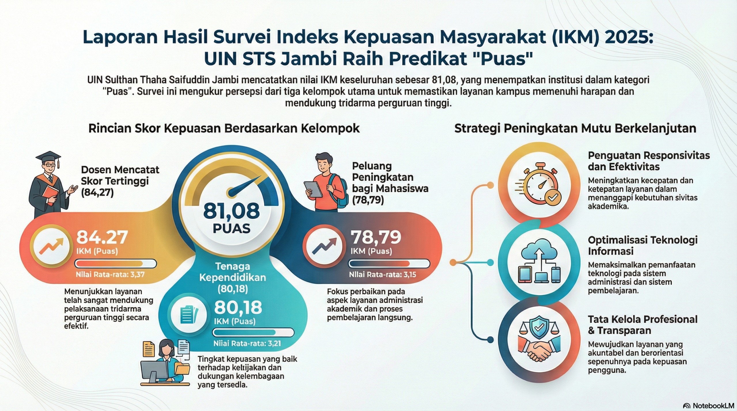 Hasil Survei IKM 2025 UIN Sulthan Thaha Saifuddin Jambi Raih Predikat “Puas”, Dosen Catat Nilai Tertinggi