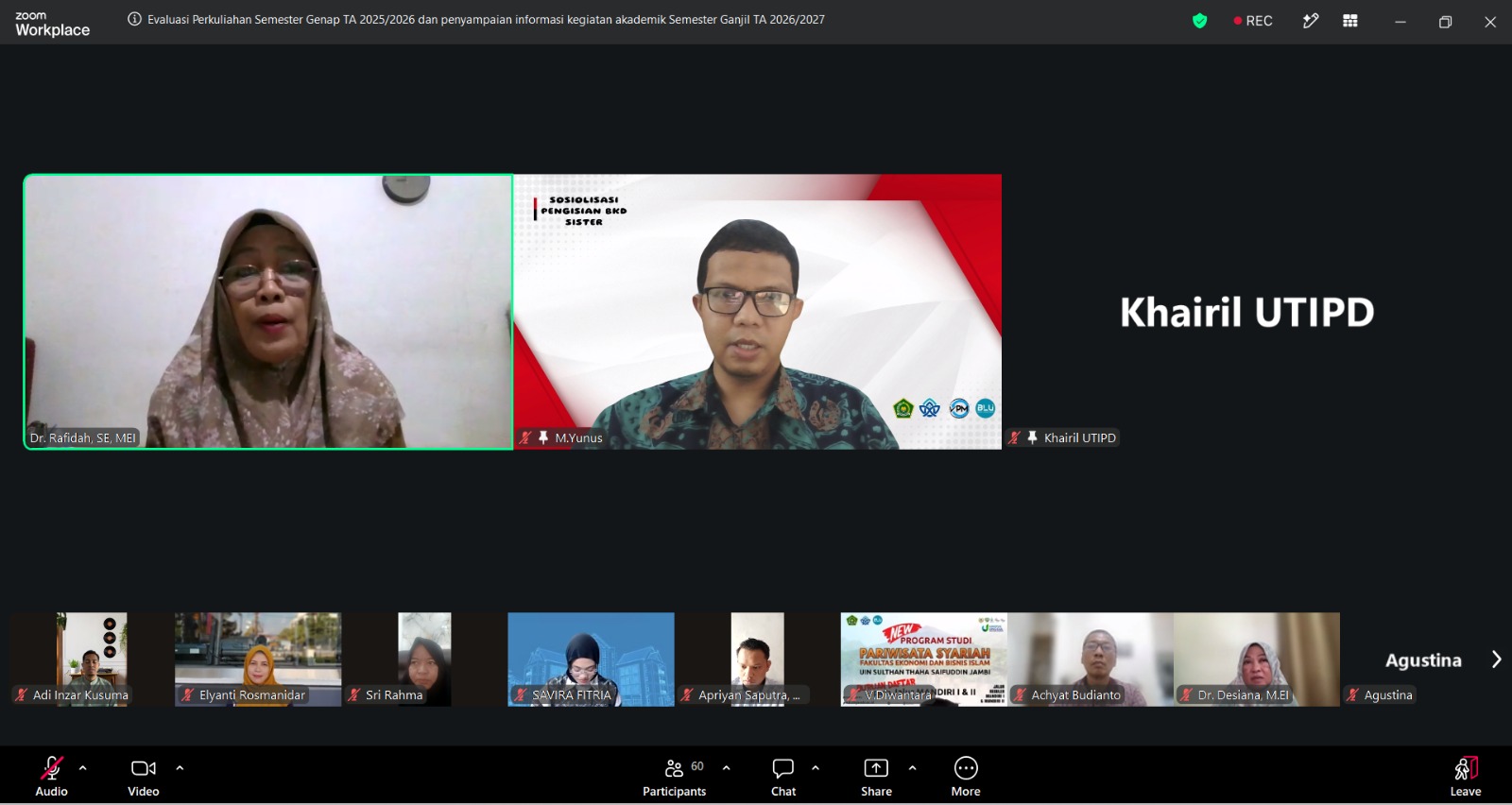 LPM UIN Jambi Melalui Korpus Survei melakukan Sosialisasi Pengisian BKD SISTER bersama Fakultas Ekonomi dan Bisnis Islam UIN Jambi